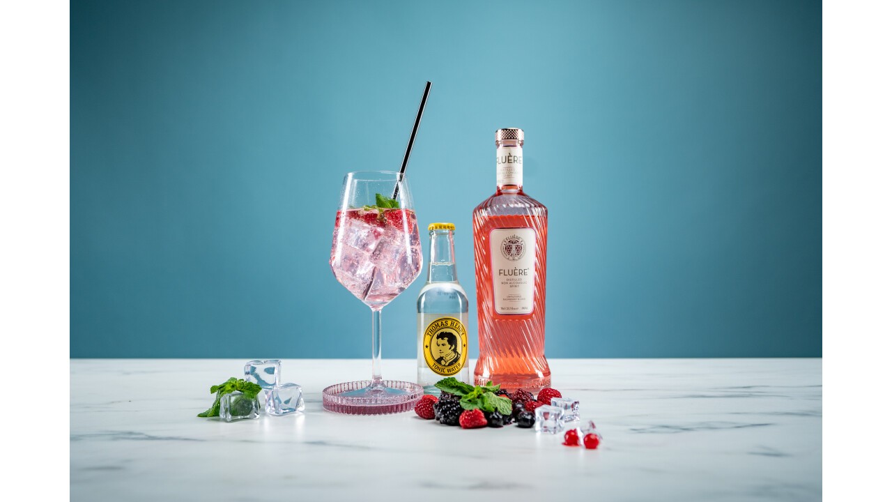 Raspberry & Tonic - fruchtiger Drink ohne Alkohol